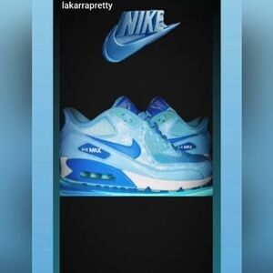 Nike Light Blue Gradient Air Max Sneakers